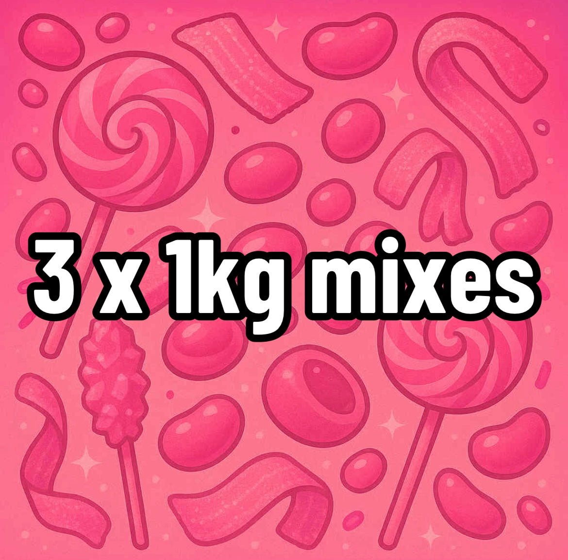 3X 1KG mixes