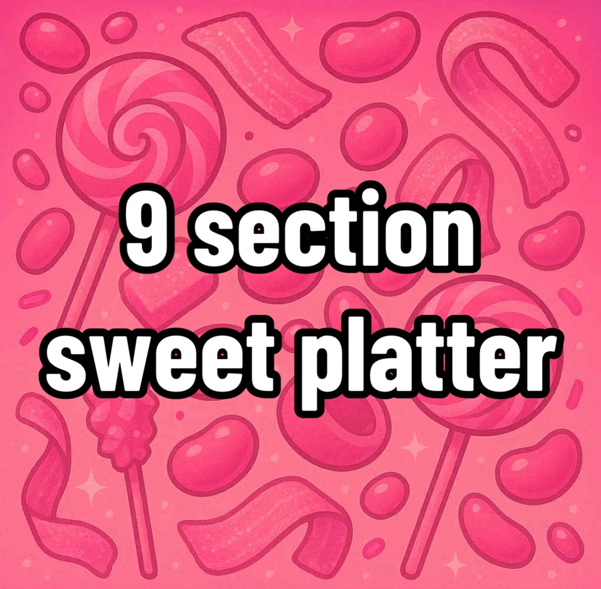 9 section sweet platter
